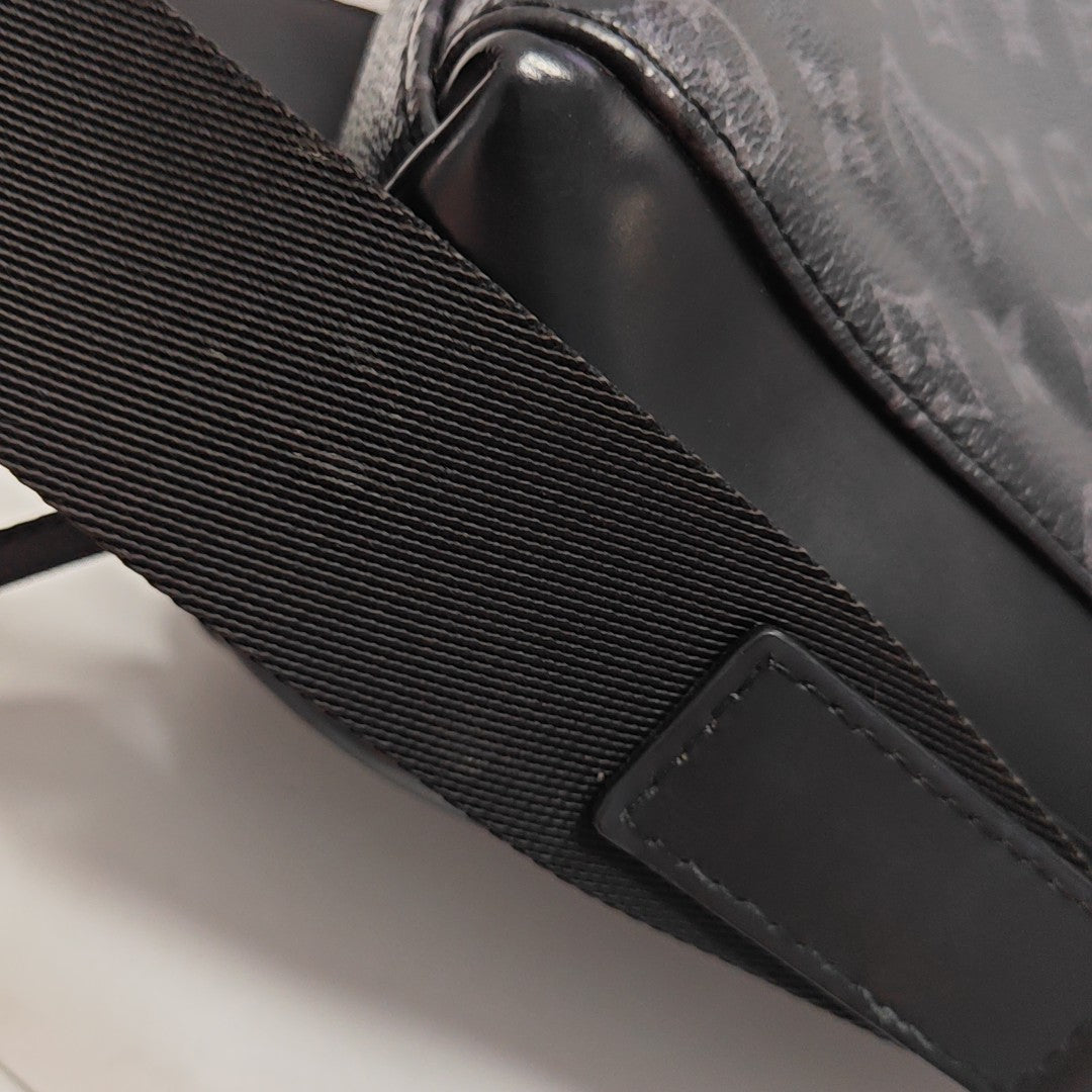 VOYAGER PM Monogram Coated Canvas Black