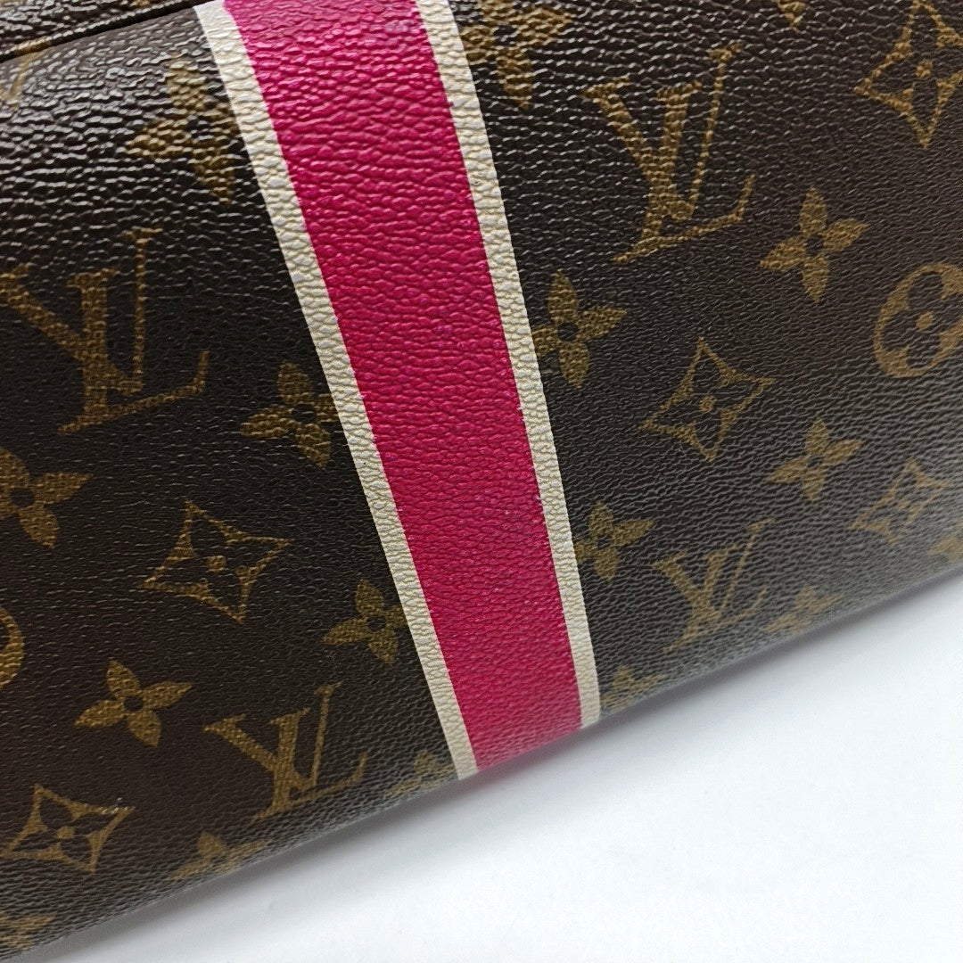 NEVERFULL MM Monogram Coated Canvas Brown