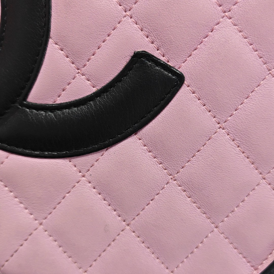 CAMBON Medium Quilted Calfskin Pink