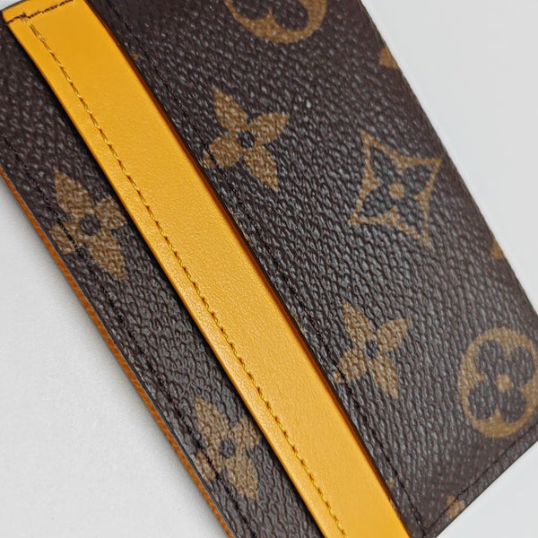 Monogram Coated Canvas Card Holder Brown