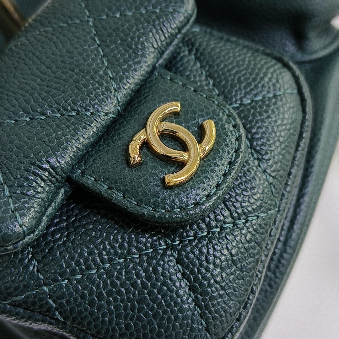 DUMA Quilted Calfskin Green