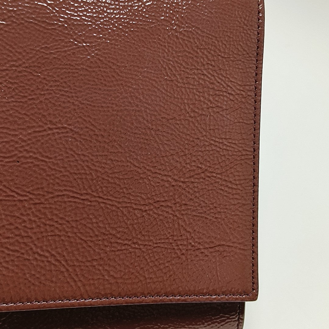 BELLE JOUR Large Quilted Patent Leather Red
