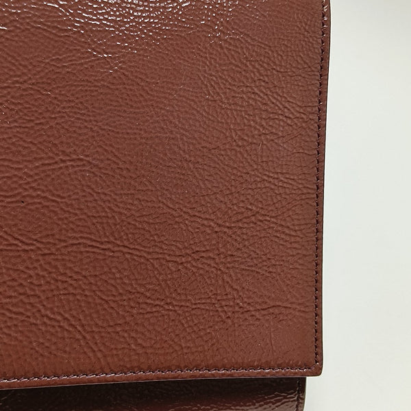 BELLE JOUR Large Quilted Patent Leather Red