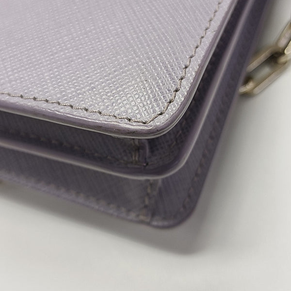 Fold Wallet Leather Purple