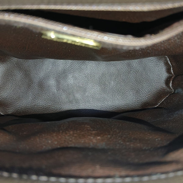 Calfskin Shoulder Bag Brown