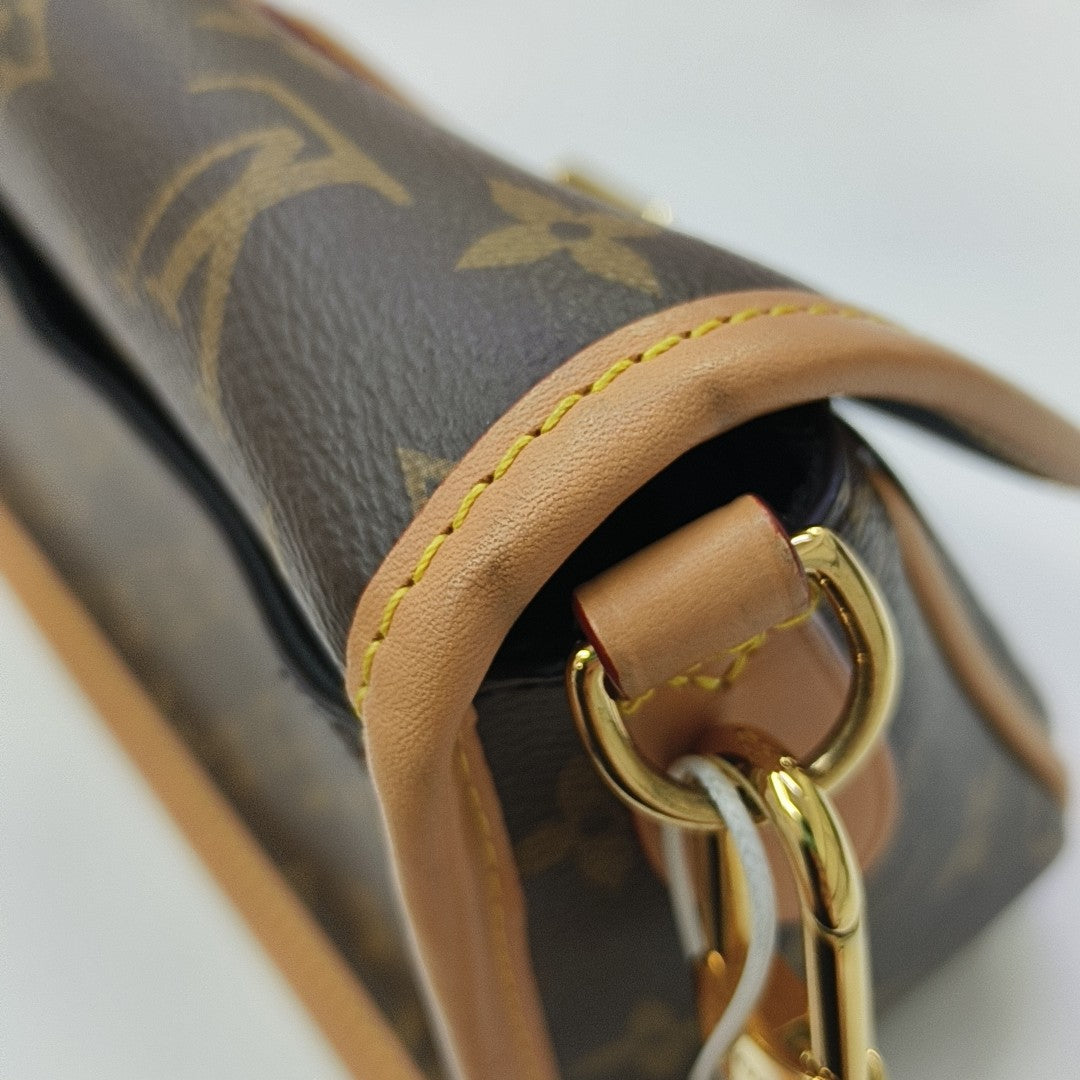 DIANE Monogram Coated Canvas Brown