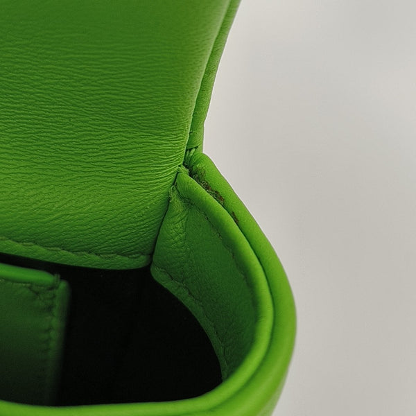 BVLGARI Small Quilted Lambskin Green