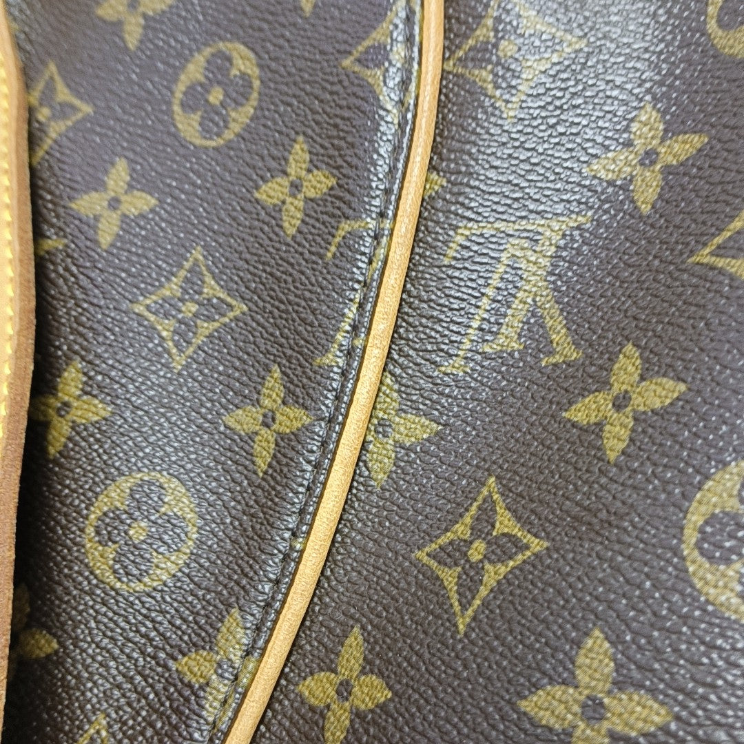 GALLIERA PM Monogram Coated Canvas Brown