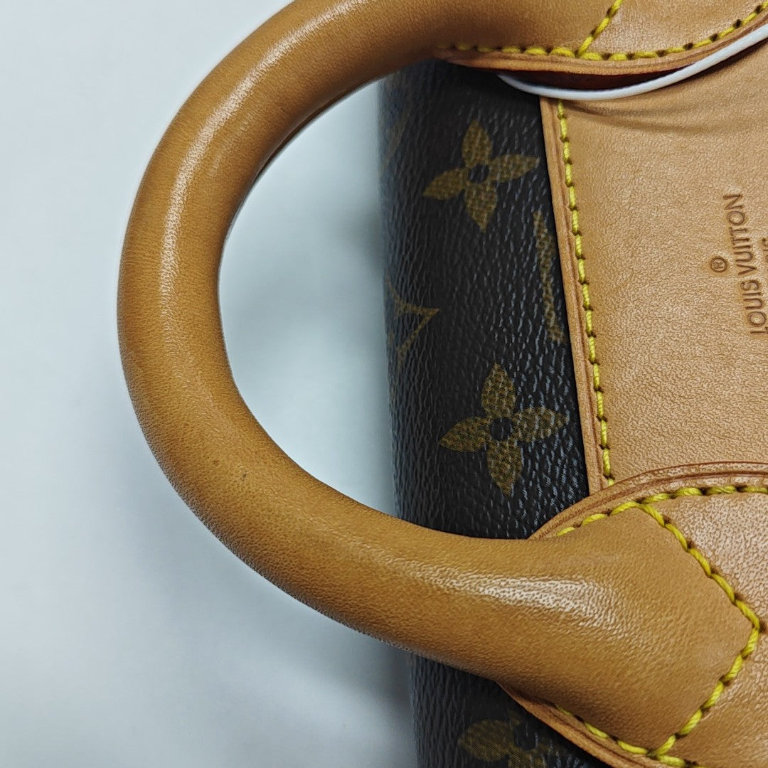 EDEN MM Monogram Coated Canvas Brown