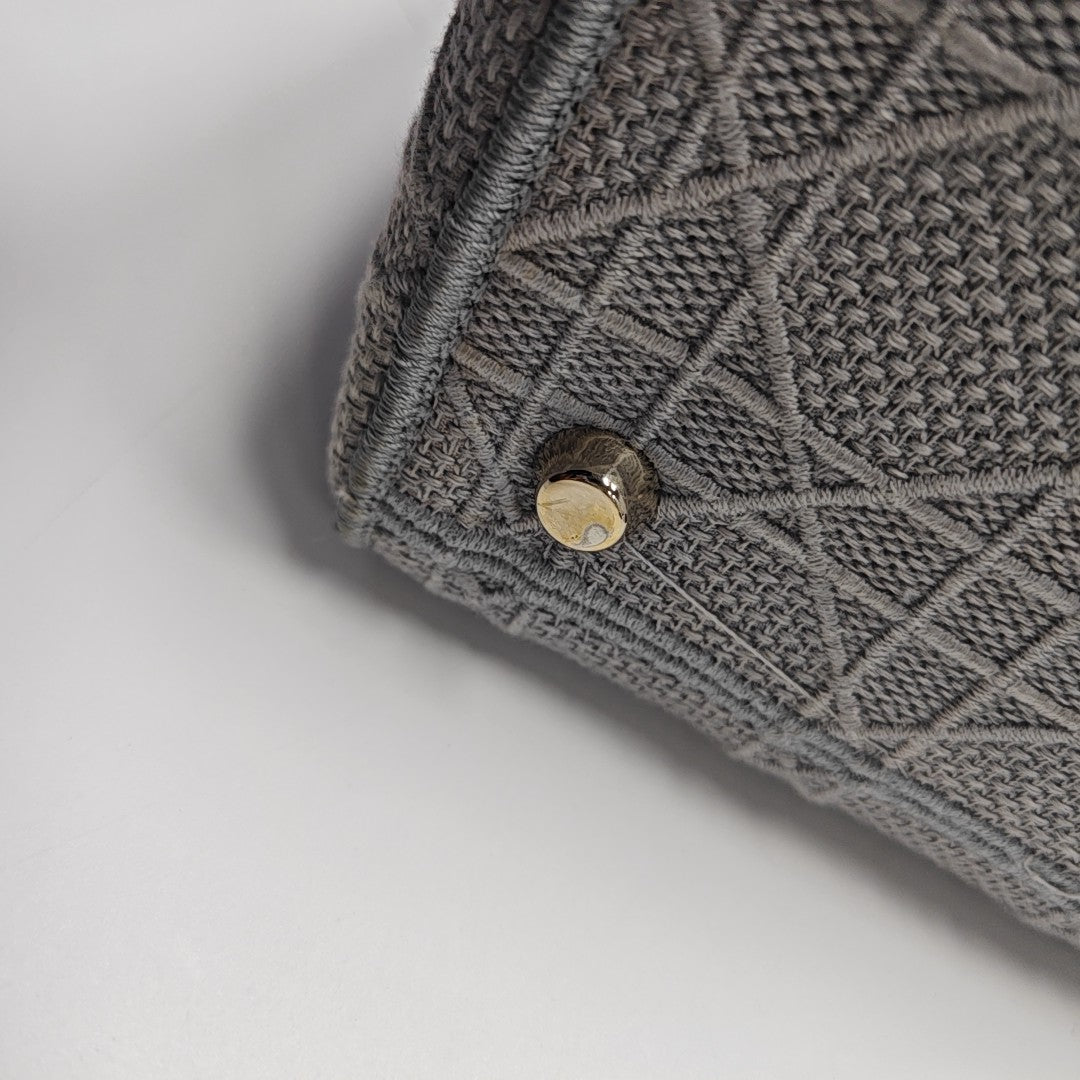 Lady D-Lite Cannage Canvas Gray