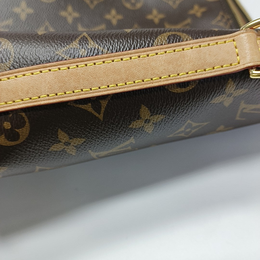 Monogram Coated Canvas Shoulder Bag Brown