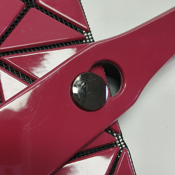 Special Material Top Handle Bag Red