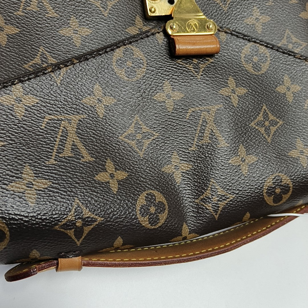 MÉTIS MM Monogram Coated Canvas Brown