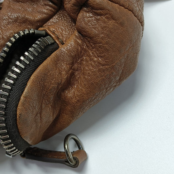 Lambskin Shoulder Bag Brown