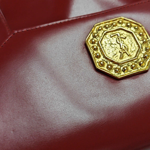 Calfskin Top Handle Bag Red