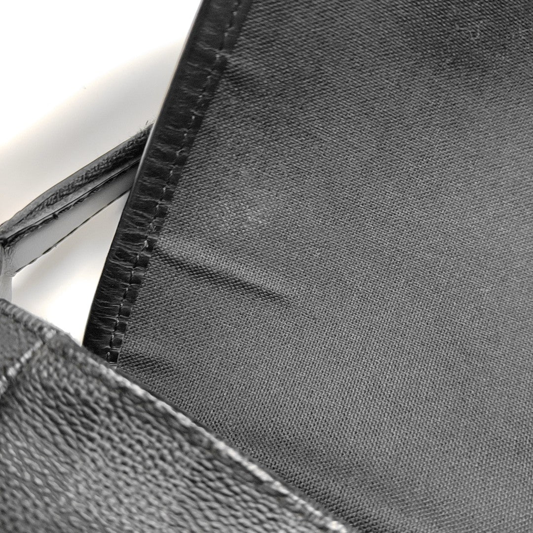 DISTRICT GM Damier Graphite Coated Canvas Black