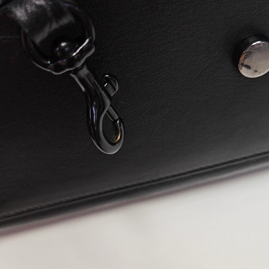 DOWNTOWN CABAS Calfskin Black