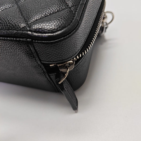 SURPIQUE Quilted Grained Calfskin Black