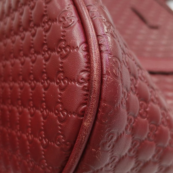 Microguccissima Monogram Calfskin Red