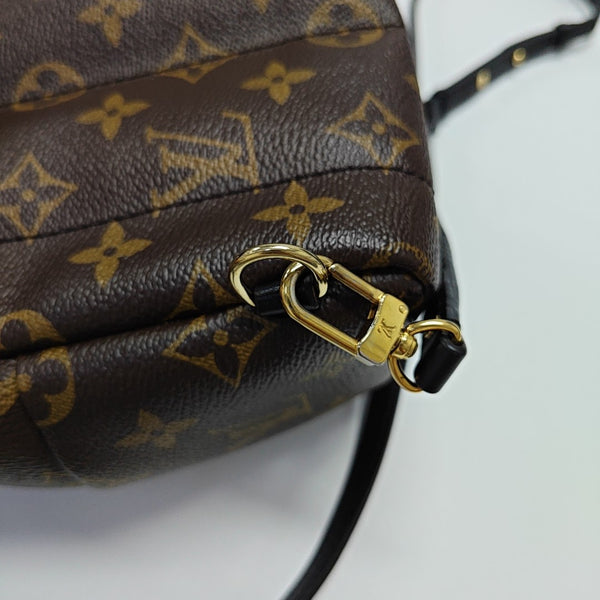 PALM SPRINGS Mini Monogram Coated Canvas Brown