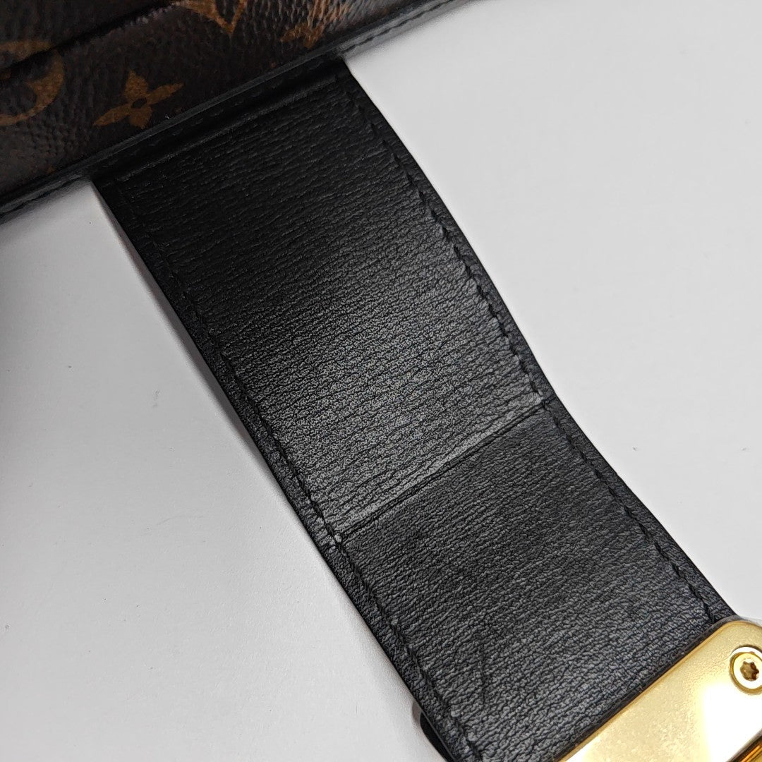 PETITE MALLE Monogram Coated Canvas Brown