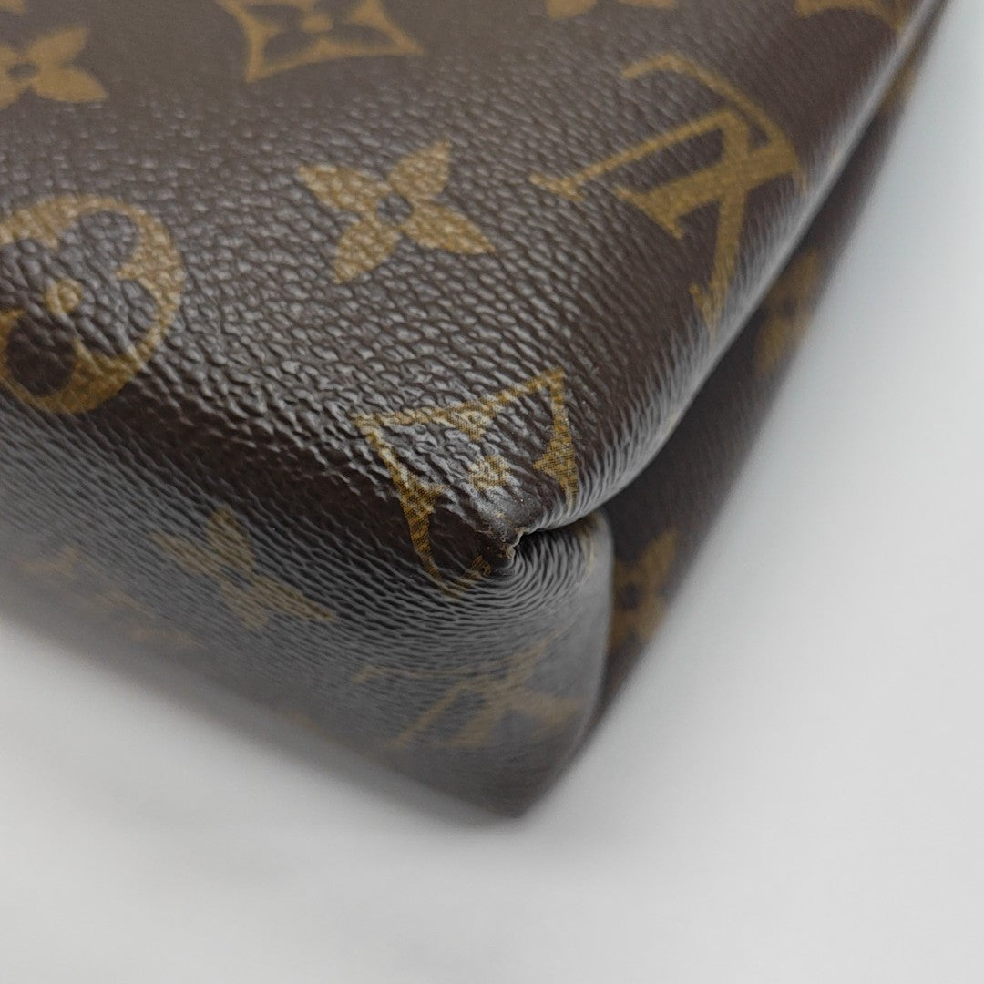 SAINT PLACIDE Monogram Coated Canvas Black