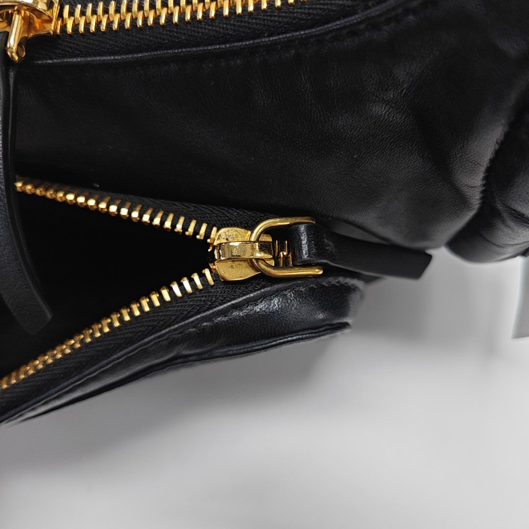Lambskin Shoulder Bag Black