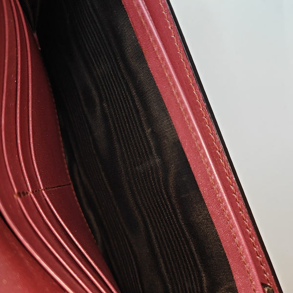Monogram Patent Leather Wallet Pink