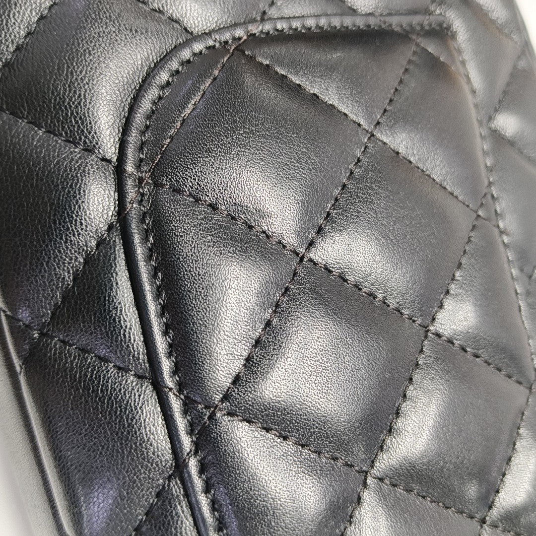 CAMBON Small Quilted Calfskin Black
