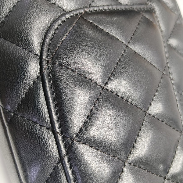CAMBON Small Quilted Calfskin Black