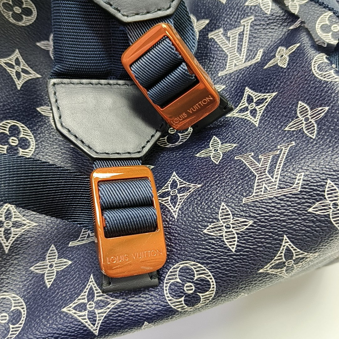 DISCOVERY Monogram Coated Canvas Blue
