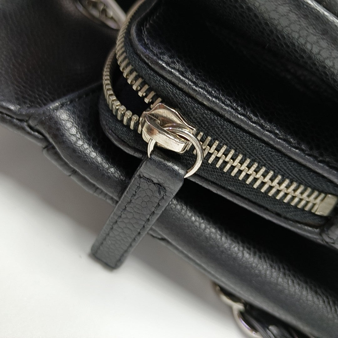 CC TIMELESS SOFT Quilted Grained Calfskin Black