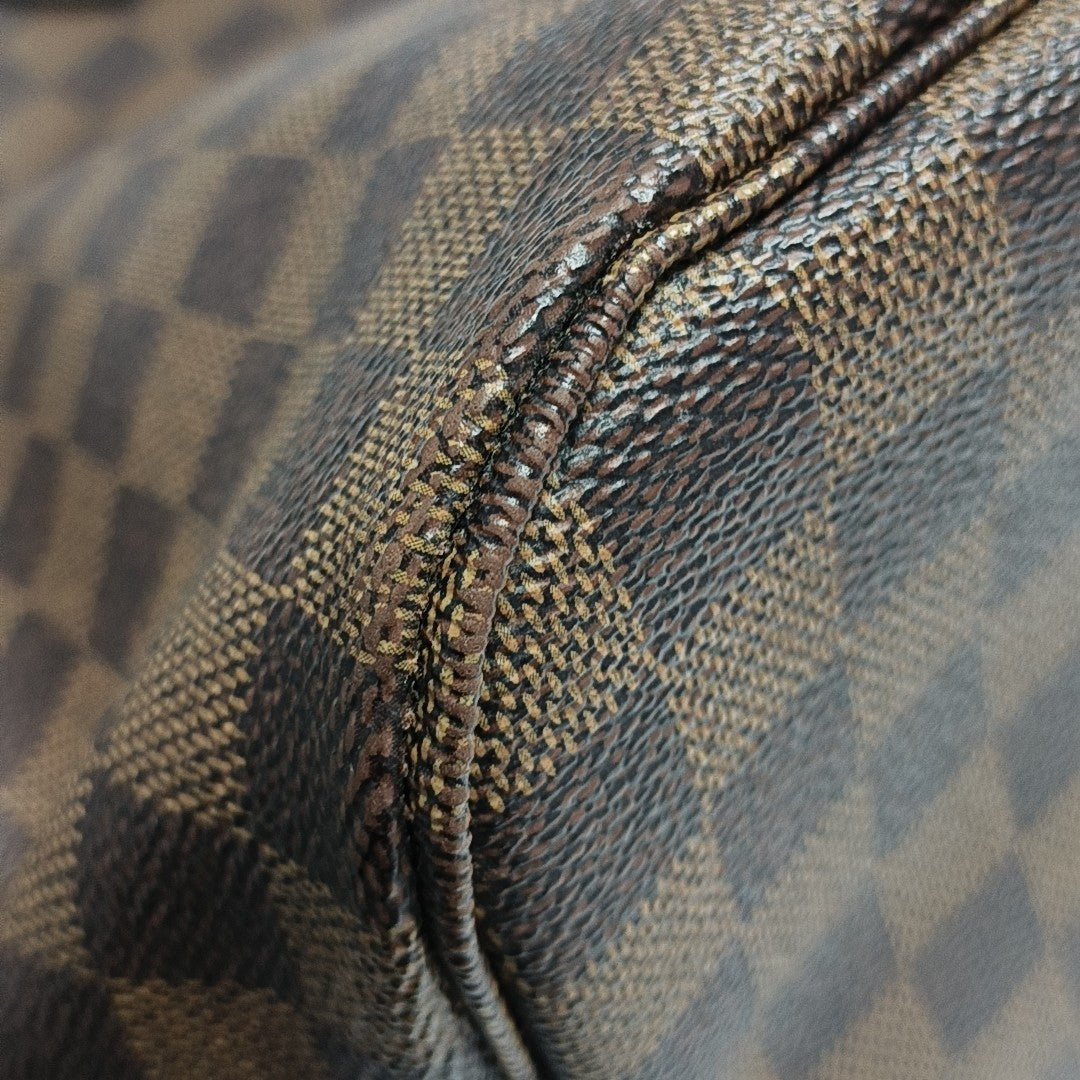NEVERFULL MM Damier Ebene Coated Canvas Brown