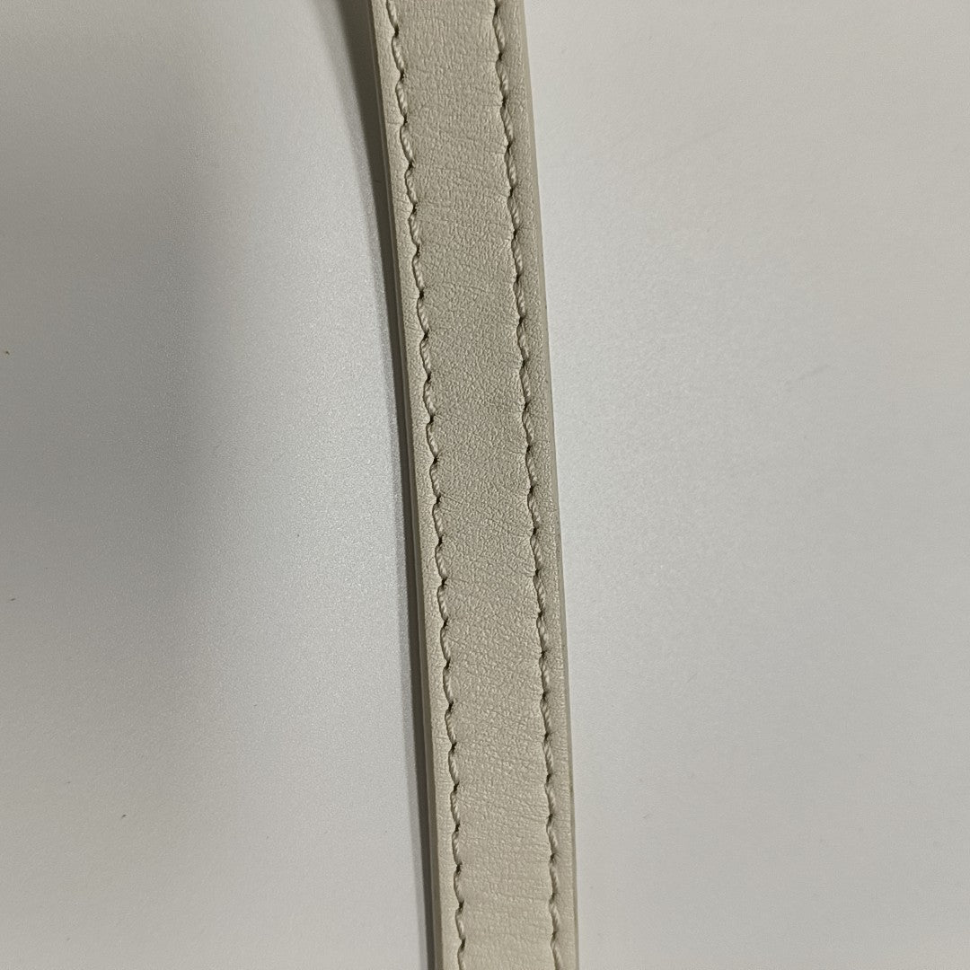 COUSSIN BB Monogram Calfskin White
