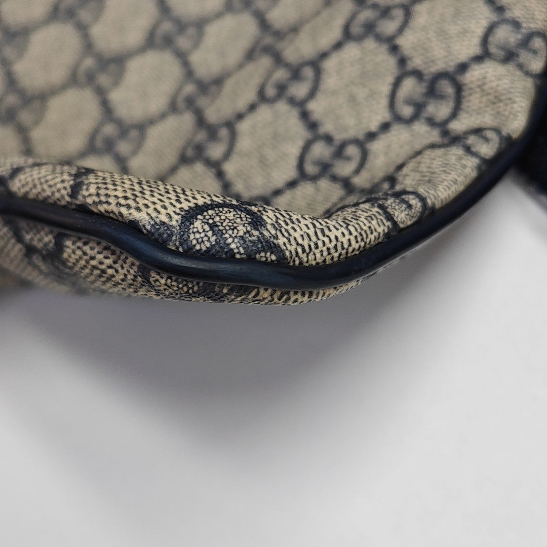 Monogram Coated Canvas Shoulder Bag Gray