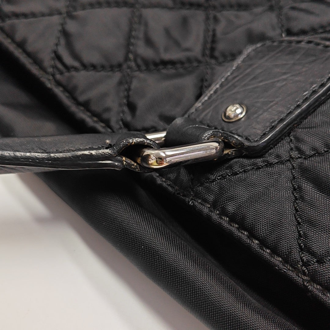 PARIS NEW YORK Quilted Fabric Black