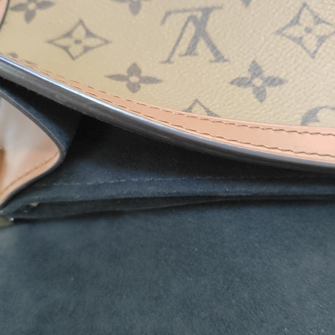 DAUPHINE MM Monogram Coated Canvas Brown