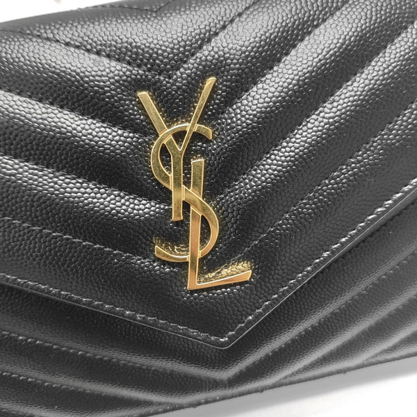 MONOGRAM Medium Chevron Calfskin Black