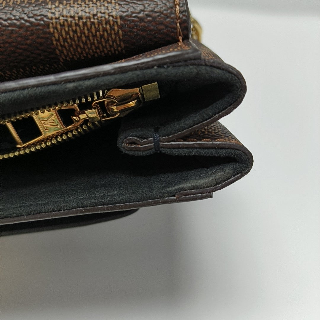 VAVIN PM Damier Ebene Coated Canvas Brown
