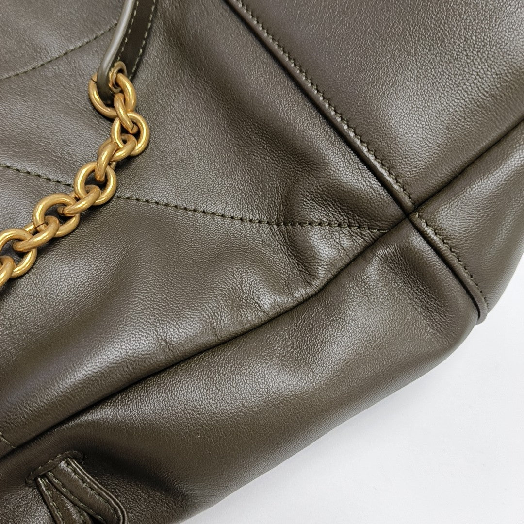 JAMIE SHOPPING Medium Quilted Lambskin Gray