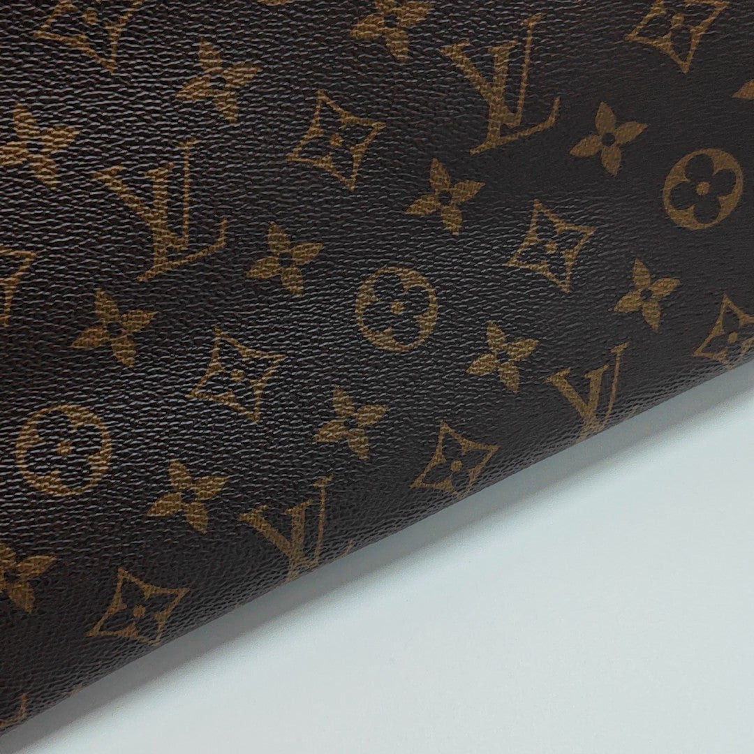 NEVERFULL MM Monogram Coated Canvas Brown