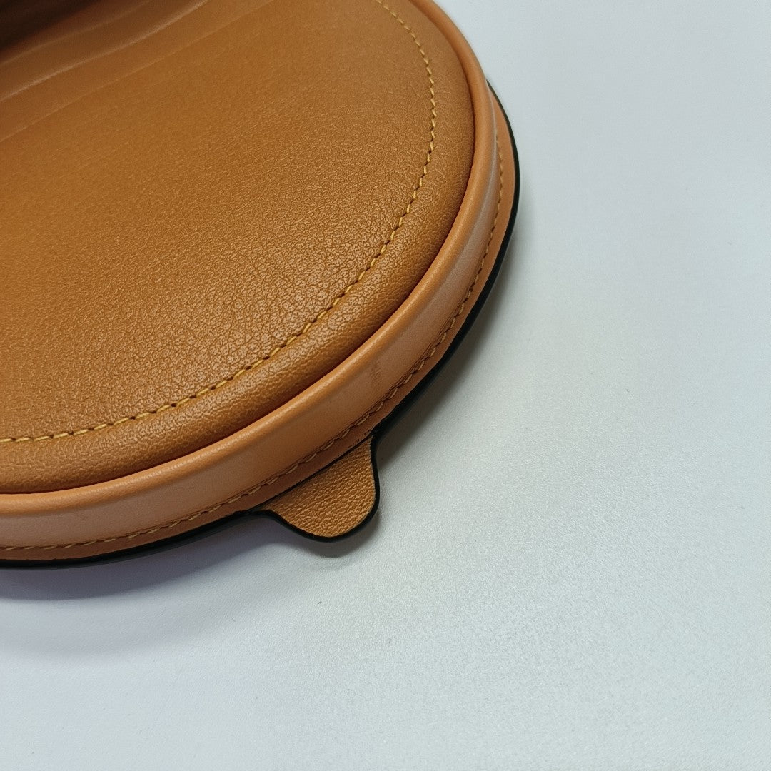 Heel Small Calfskin Orange