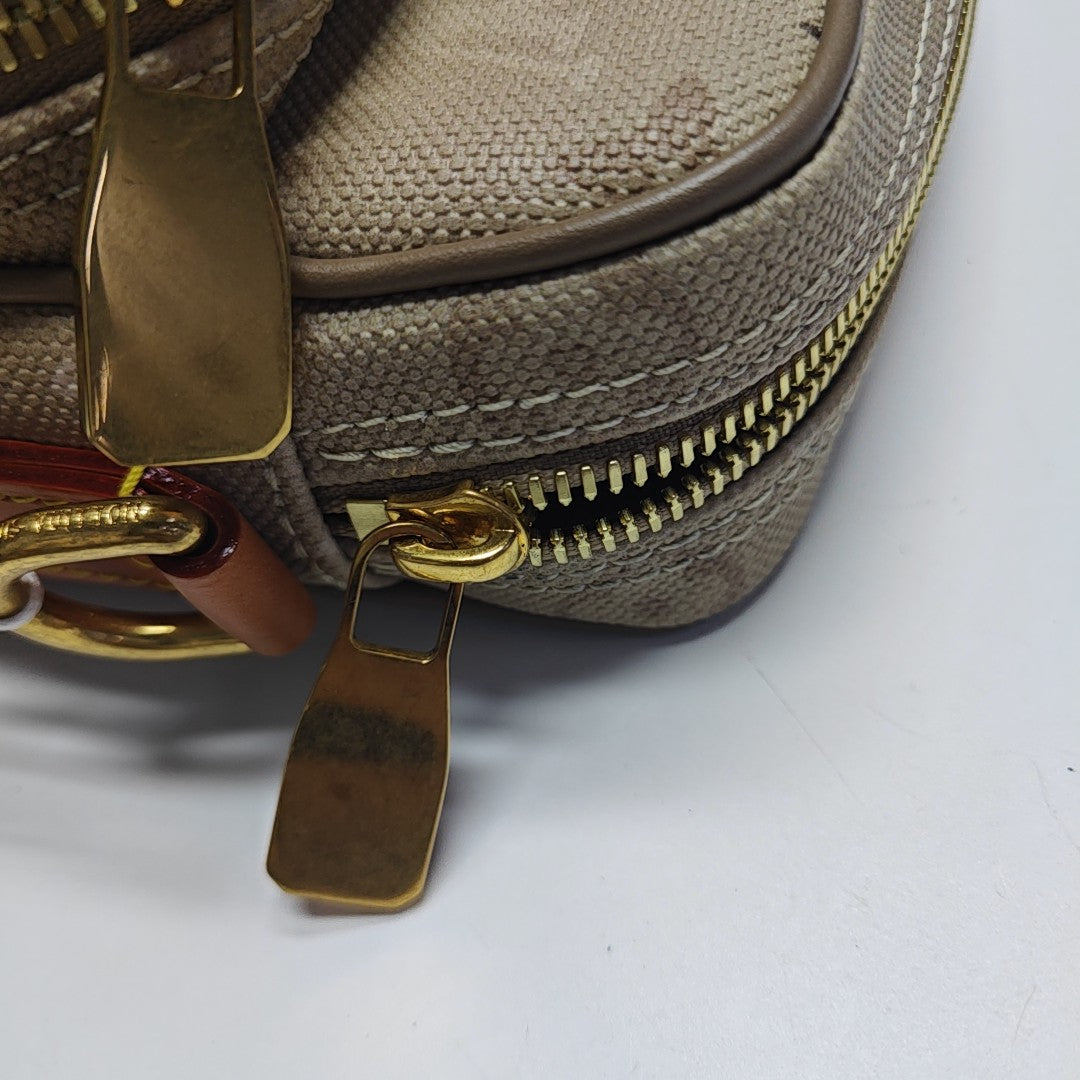 NIL Monogram Coated Canvas Green