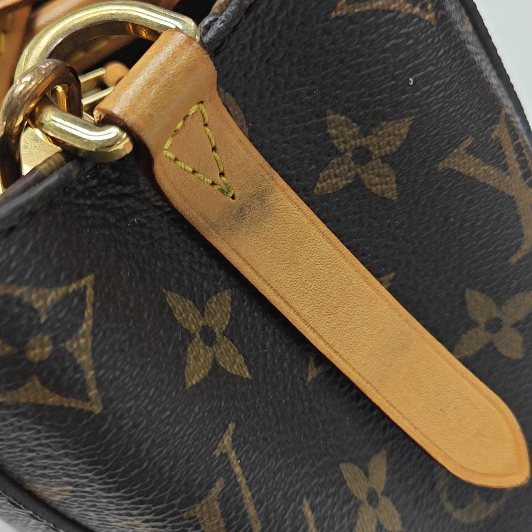 MONTAIGNE BB Monogram Coated Canvas Brown
