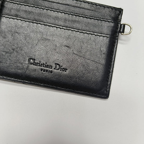 Lady Dior Quilted Lambskin Black Card Holder