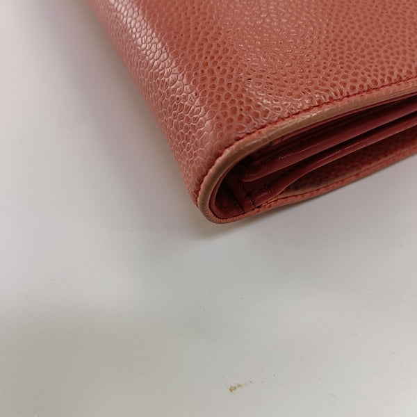 Quilted Calfskin Wallet Pink