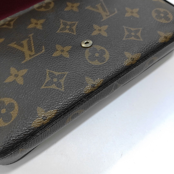 Authenticated pre-owned  FÉLICIE Monogram Coated Canvas Brown - Crossbody Bag at Looply