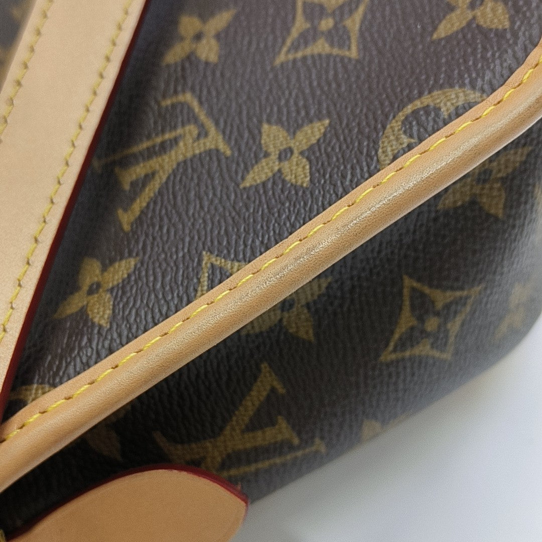 DIANE Monogram Coated Canvas Brown