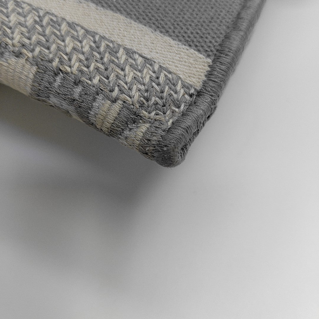 Saddle Mini Oblique Canvas Gray