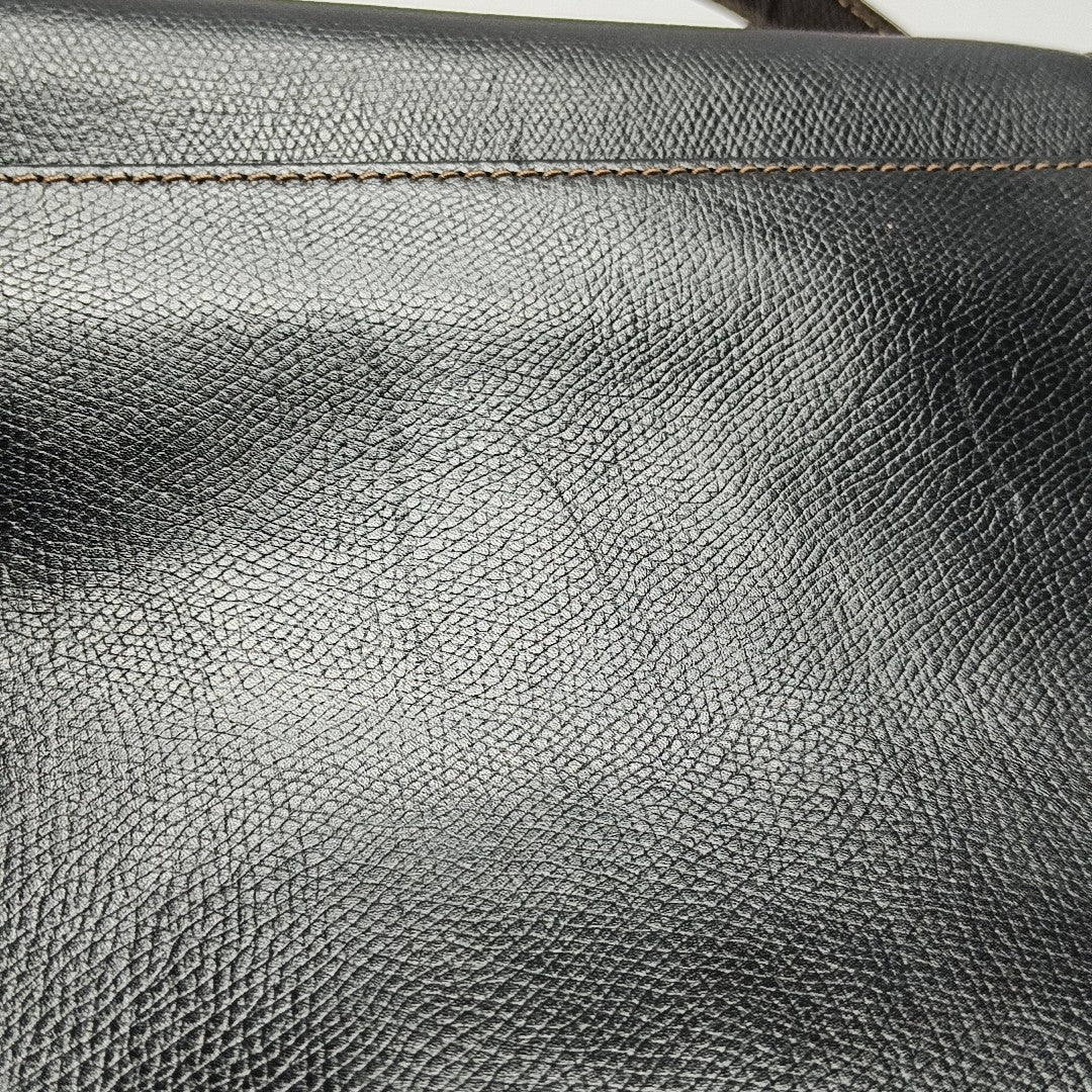 Calfskin Shoulder Bag Black